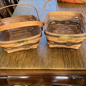 Two Longaberger Vintage Berry Baskets - 1990 and 1993